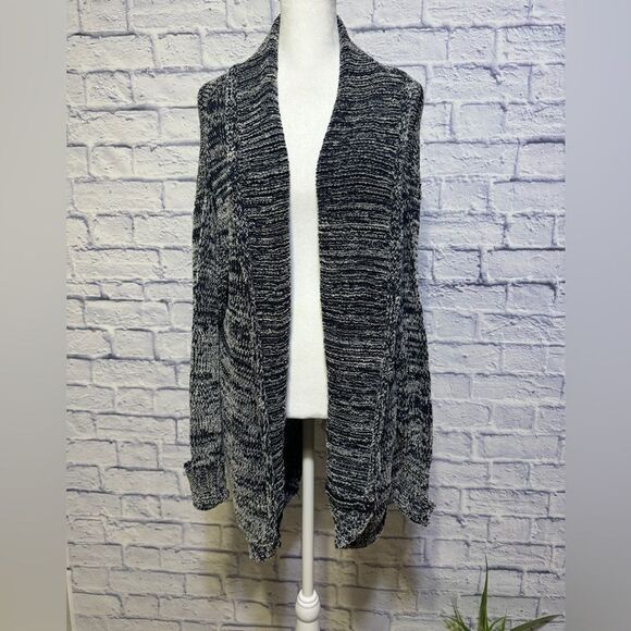 Brochu Walker open front navy cardigan sweater - Picture 1 of 16